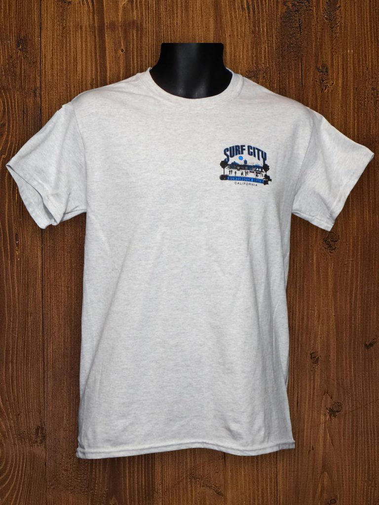 Men's Short Sleeve T-Shirt, Pier HB Surf City Logo - Surf City Store