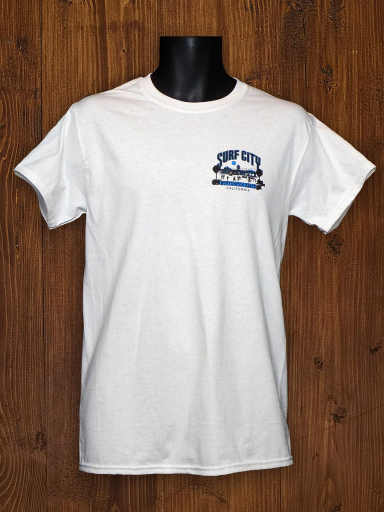 Men's Short Sleeve T-Shirt, Pier HB Surf City Logo - Surf City Store